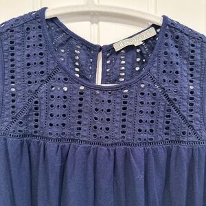 Daniel Rainn Sleeveless Blue Blouse – Size Small